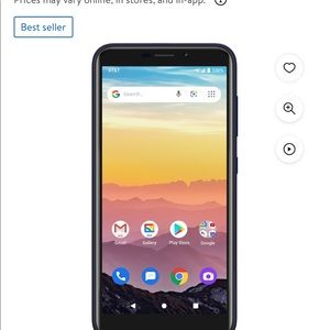 Calypso brand phone. 16GB blue in color.